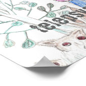 Telepsychopathisches Kaninchenposter Poster (Ecke)