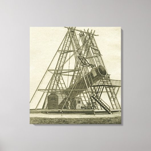 Telescope Antike WISSENSCHAFTLICHE AUSRÜSTUNG 18. Leinwanddruck (Vorderseite)