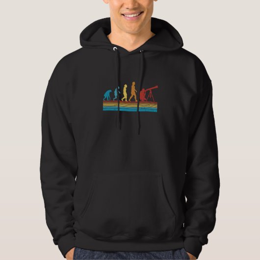 Telescope Evolution Retro Astronomy Vintage  3 Hoodie (Vorderseite)