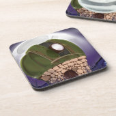 Teleskop-Beobachtungsstelle Untersetzer (Linke Seite)