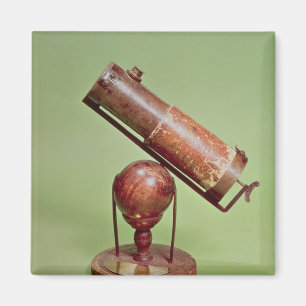 Teleskop, das Sir Isaac Newton 1671 gehört Magnet