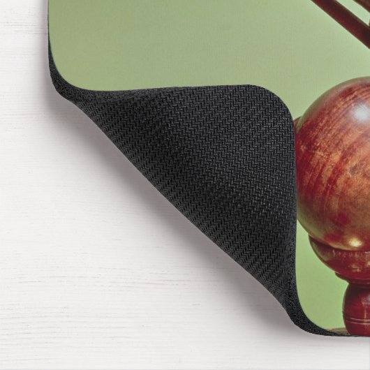 Teleskop, das Sir Isaac Newton 1671 gehört Mousepad (Ecke)