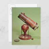 Teleskop, das Sir Isaac Newton 1671 gehört Postkarte (Vorne/Hinten)