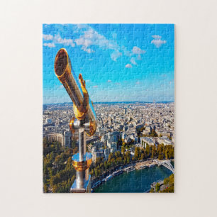 Teleskop Eiffelturm Paris. Puzzle