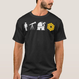 Teleskop Fan Sternbilder Galaxie Astronomie T-Shirt