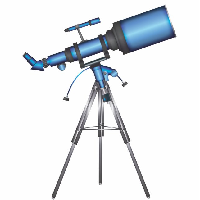 Teleskop Fotoskulptur Magnet (Vorne)