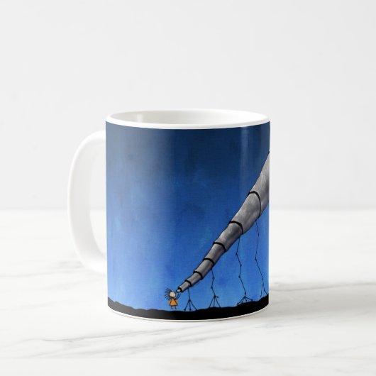 Teleskop Kaffeetasse (Vorderseite Links)