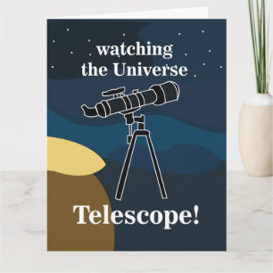 Teleskop Nachthimmel Astronomie Sternengucker Gebu Karte