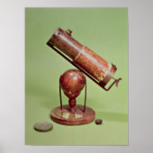 Teleskop von Sir Isaac Newton 1671 Poster (Vorne)