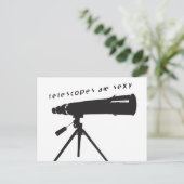 Teleskope Postkarte (Stehend Vorderseite)