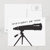 Teleskope Postkarte (Vorne/Hinten)