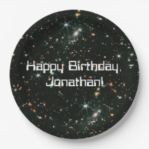 Teleskopgalaxien Sterne Glücklich Geburtstag