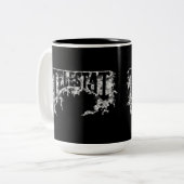 Telestai knitterte Chromlogo-Kaffeetasse Zweifarbige Tasse (Vorderseite Links)