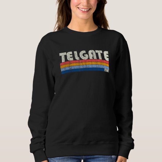 Telgate Italy Retro 70s 80s Style Sweatshirt (Vorderseite)