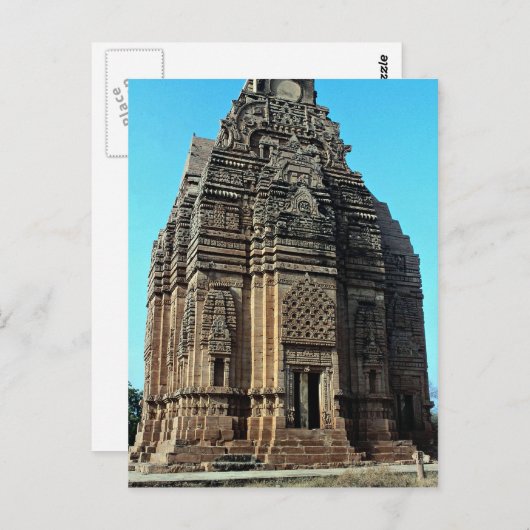 Telika Mandir, Madhya Pradesh, Indien Postkarte (Vorne/Hinten)