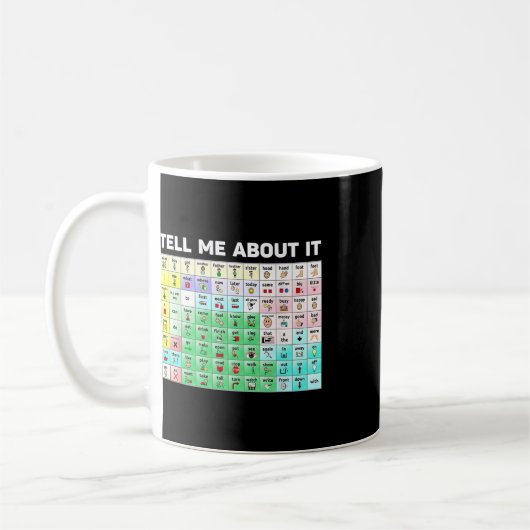 Tell Me About It Speech Language Pathology Aac Spe Kaffeetasse (Links)