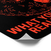 Tell Me What You Want Funny Christmas Santa Xmas W Poster (Ecke)