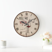 Tell Me When Win Große Wanduhr (Zuhause)