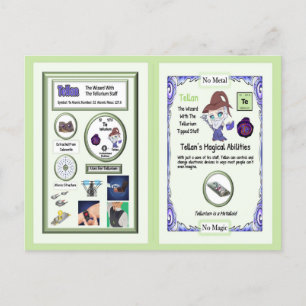 Tellan - Tellurium Trading Card Postkarte