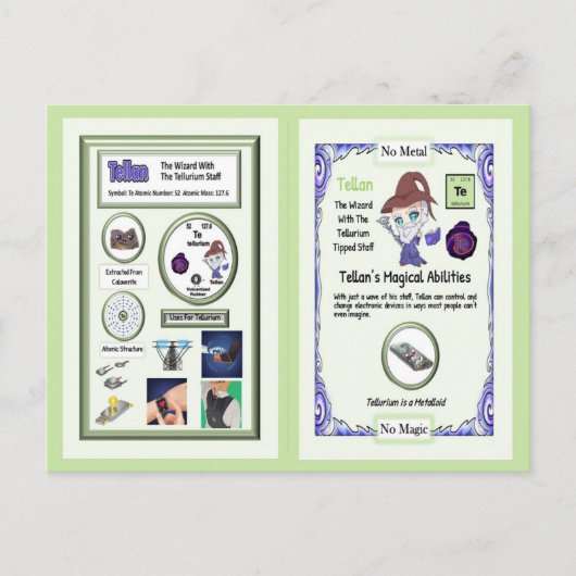 Tellan - Tellurium Trading Card Postkarte (Vorderseite)
