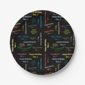 Teller, 1. November Pappteller (Vorderseite)