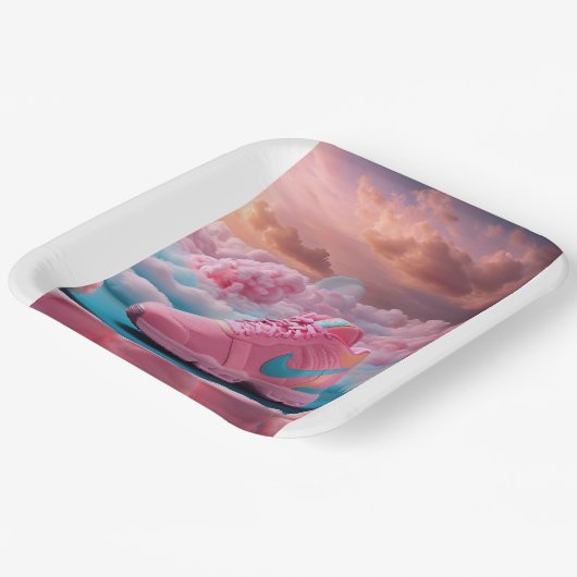 Teller, 9"-quadratische Papierplatte Pappteller (Gewinkelt)