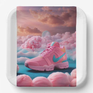 Teller, 9"-quadratische Papierplatte Pappteller