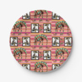 Teller, afrikanische Elefanten Pappteller (Vorderseite)