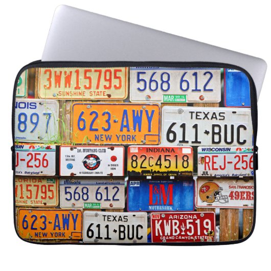 Teller alter Lizenzen Laptopschutzhülle (Vorderseite)