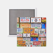 Teller alter Lizenzen Magnet (Vorderseite/Rückseite)