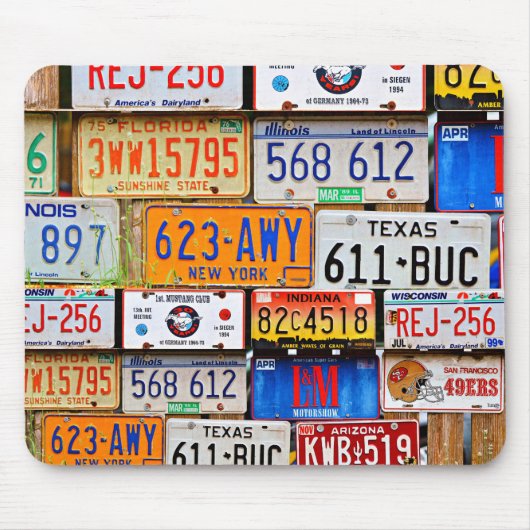 Teller alter Lizenzen Mousepad (Vorne)