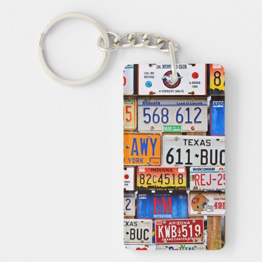 Teller alter Lizenzen Schlüsselanhänger (Vorderseite)