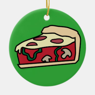 Teller-Art-Pizza Chicagos tiefe Keramikornament