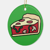 Teller-Art-Pizza Chicagos tiefe Keramikornament (Links)