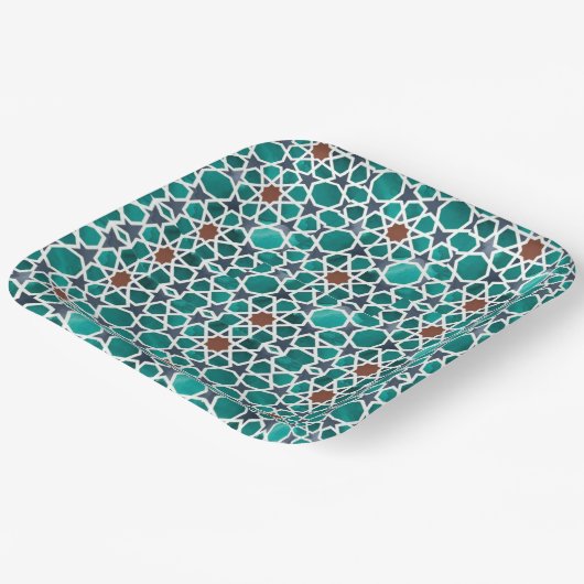 Teller auf dem Art Square (Gewinkelt)