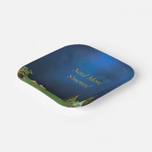 Teller auf dem Campingplatz (Gewinkelt)