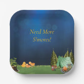 Teller auf dem Campingplatz (Vorderseite)