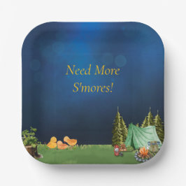 Teller auf dem Campingplatz