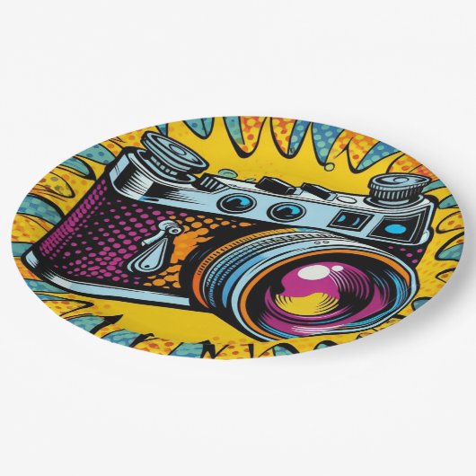 Teller auf Kamerapapapier! (Schrägansicht)