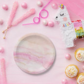 Teller aus Aquarellmarbor Bridal Babydusche (Party)