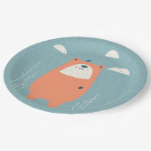 Teller aus Bärenpapier (Schrägansicht)