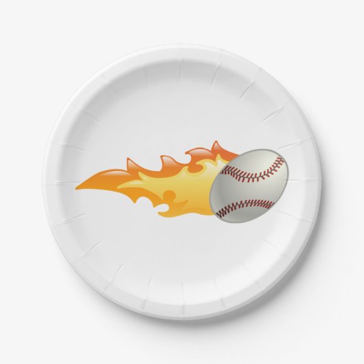 Teller aus Baseball-Papier (Vorderseite)