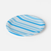 Teller aus blaugestrichenem Papier (Schrägansicht)