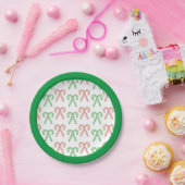 Teller aus Candy Cane/Pfefferminzpapier (Party)