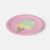 Teller aus Cone Cone Pink (Schrägansicht)