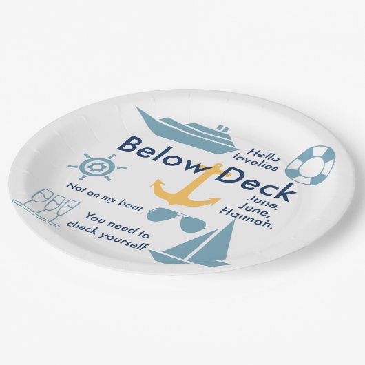 Teller aus Deck (Schrägansicht)