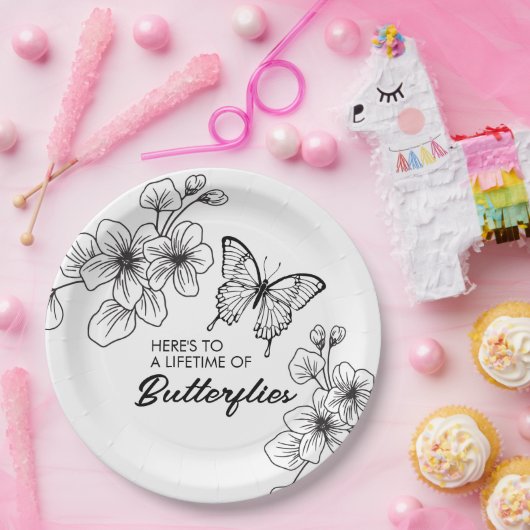 Teller aus dem Schwarzweißgarten (Party)