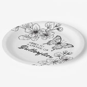 Teller aus dem Schwarzweißgarten (Schrägansicht)