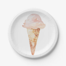 Teller aus Eiskrempeln, 7" Papierschale