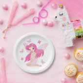 Teller aus Faible und Schmetterlingen (Party)